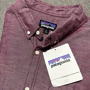 Patagonia bluffside long sleeve chambray button down. XL